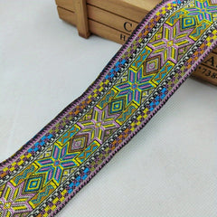 Vintage Jacquard Lace Ribbon Trim Embroidered Sewing Polyester Lace Ribbon