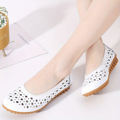 Women's Hollow Out Flat Shoes Slip-On Loafers Outdoor Flats