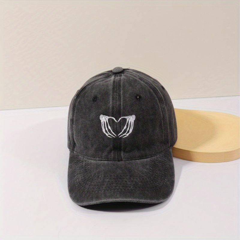 Skull Embroidered Baseball Cap