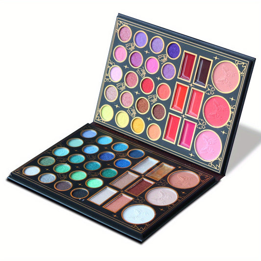 58 Colors Eyeshadow Palette Matte Satin Glitter Finish Makeup Set