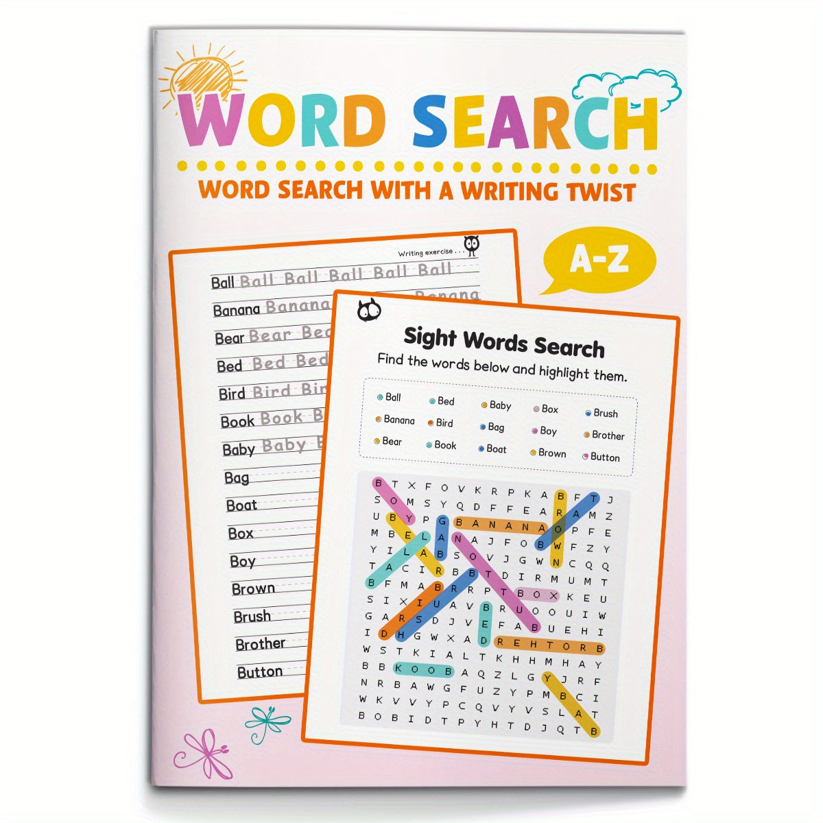 Interactive Word Puzzle Book for Kids Ages 6-12 Boost Vocabulary & Focus Skills