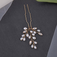 Bridal Hairpin Faux Pearl Crystal U shape Hair Pin Wedding