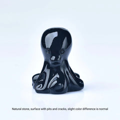 3.1'' Octopus Carving Statue for Home Office Decor, Pocket Gift
