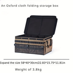 Car Storage Box Outdoor Camping Oxford Cloth Folding Storage Box