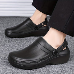 Men's Slip On Platform Clogs Garden Shoes Chef Nurse Work Shoes