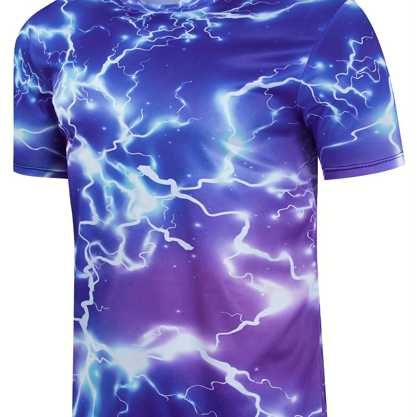 Men's Lightning Graphic T Shirt for Spring & Summer