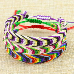 Colorful Braided Bracelet Ethnic Style Rope Woven Sports Wristband