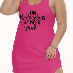Slogan Print Tank Sleep Dress