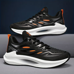 Men's Lace up Sneakers Athletic Shoes Shock absorbing And Breathable