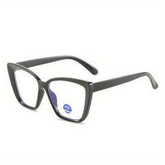 Cat Eye Anti Light Glasses For Women Men Students Clear Jelly Frame