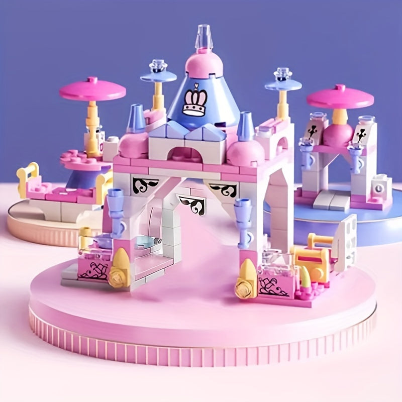 Enlightenment Small Manual Assembly Building Blocks Toy Castle Model