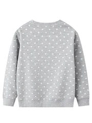 Girls Unicorn Crew Neck Sweatshirts for Sports Casual Outfit