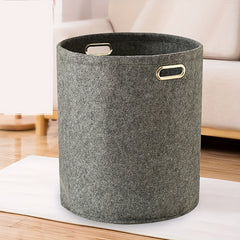 Large Capacity Solid Laundry Bag Portable Double Handle Foldable Storage Bucket