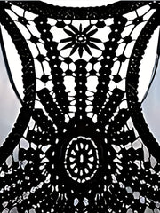 Dinosaur Print Tank Dress with Lace Panel