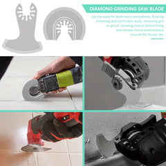 6pcs Diamond Oscillating Tool Blade Set for Grout Removal