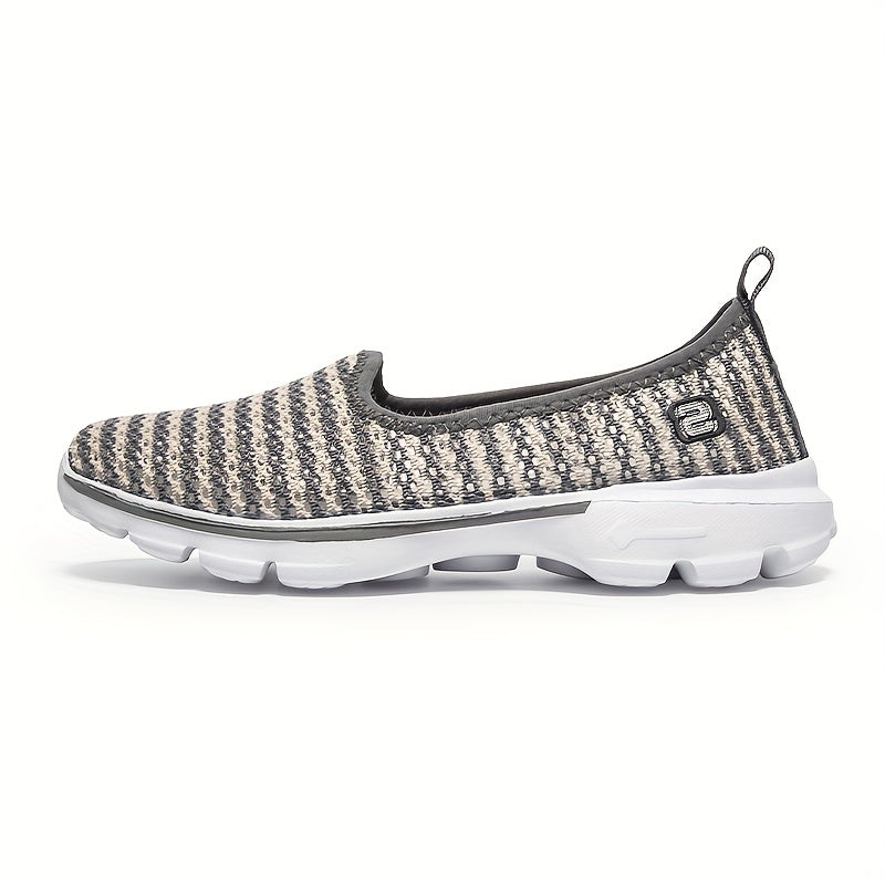 Breathable Slip On Women's Walking Shoes Mesh Non Slip Sneakers