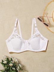 Bra Women's Plus Lace Underwire Lightly Lined Bra