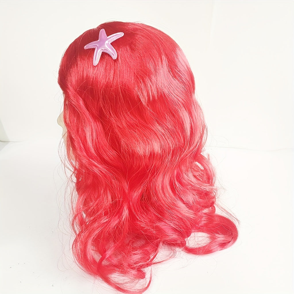 Princess Dress up Wigs For Girls Halloween Costume Kids Hair Wig