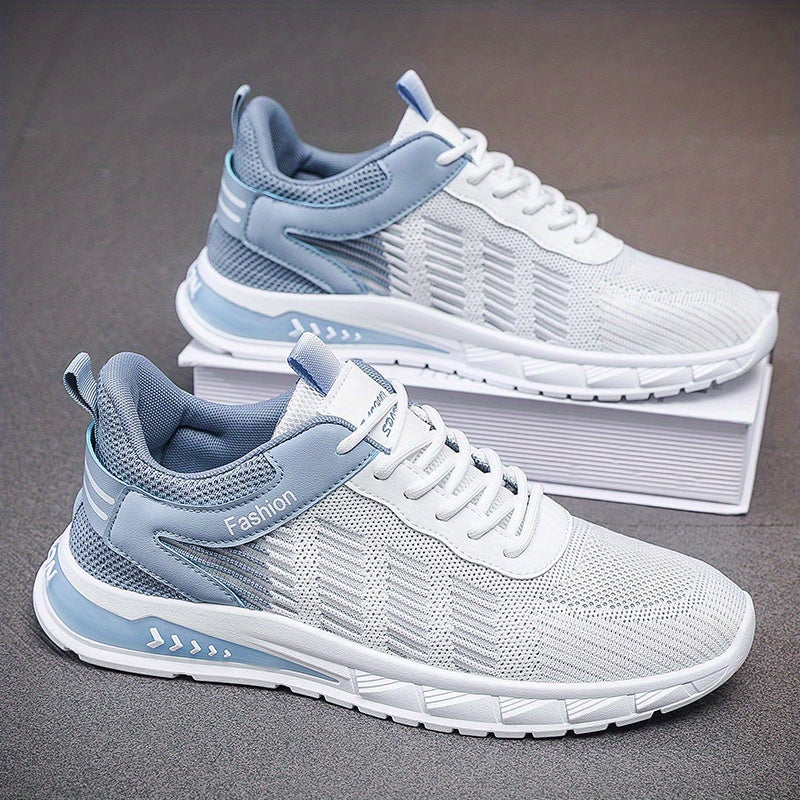 Men's Lace up Sneakers Odor Resistant Athletic Shoes