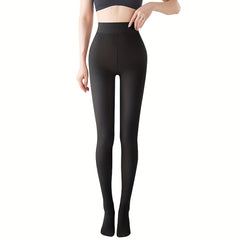 Opaque Slim Tights High Waist Footed Pantyhose