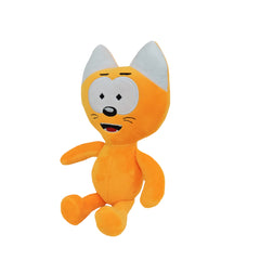 Yellow Kote Kitty Plush Toy Soft Stuffed Animal Doll for Room Decor