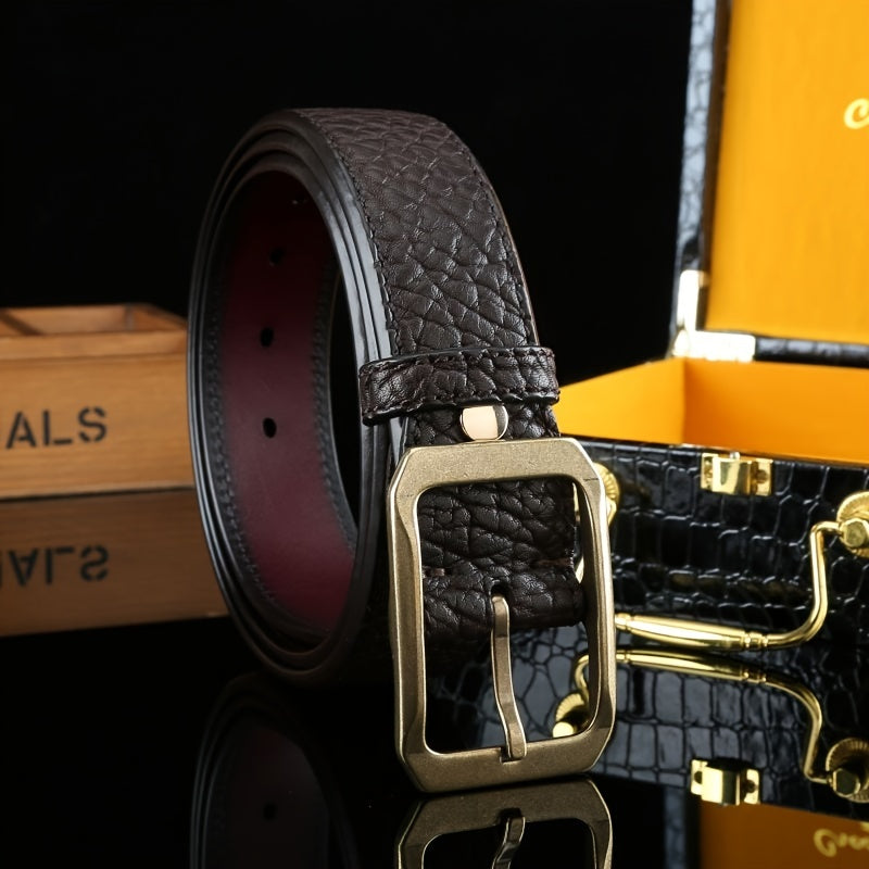 Men's Wild Style Pure Copper Buckle Belt - 1 5in