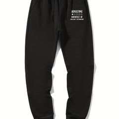 Men's Drawstring Sweatpants Loose Casual Jogger Pants