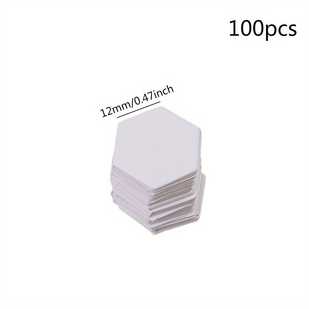 100pcs Patchwork Hand Tool Hexagon Model Board Material Paper