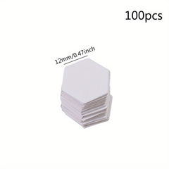 100pcs Patchwork Hand Tool Hexagon Model Board Material Paper