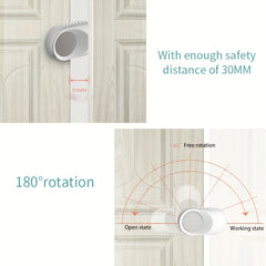 2pcs Door Stopper Baby Safety Finger Clip Protection Adjustable Guard