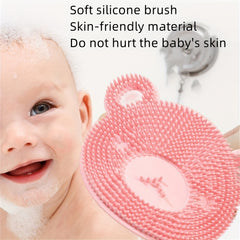 Baby Shampoo Brush Silicone Bath Massager