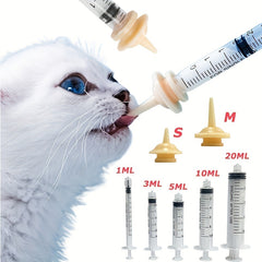 Pet Nursing Kit for Small Animals - Feeding Bottle, Syringes, Nipples