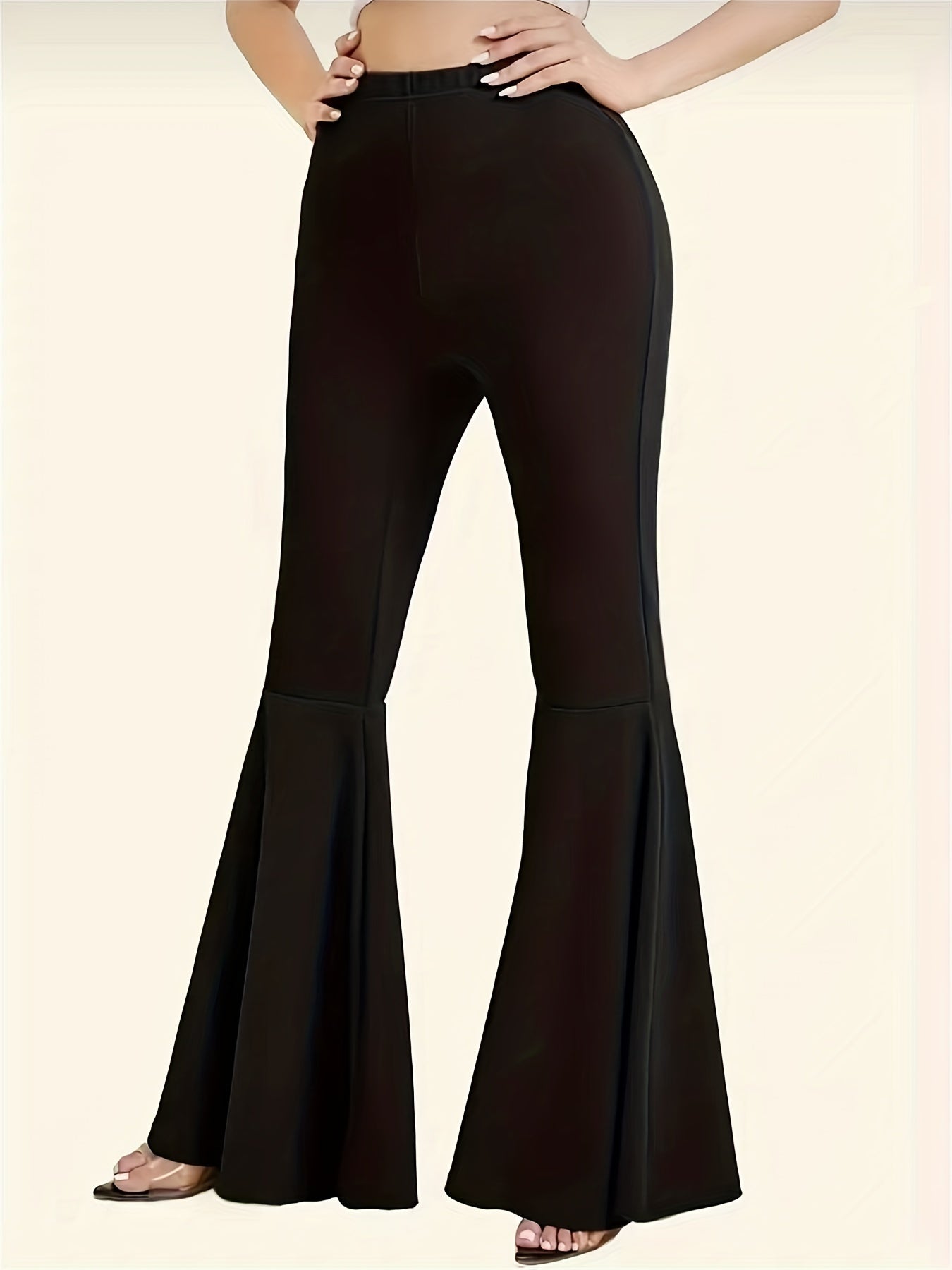 Women's Bootcut Yoga Pants Flared Leggings Solid Wide Leg Sports Activewear