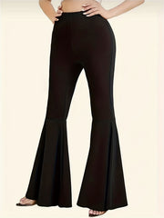 Women's Bootcut Yoga Pants Flared Leggings Solid Wide Leg Sports Activewear