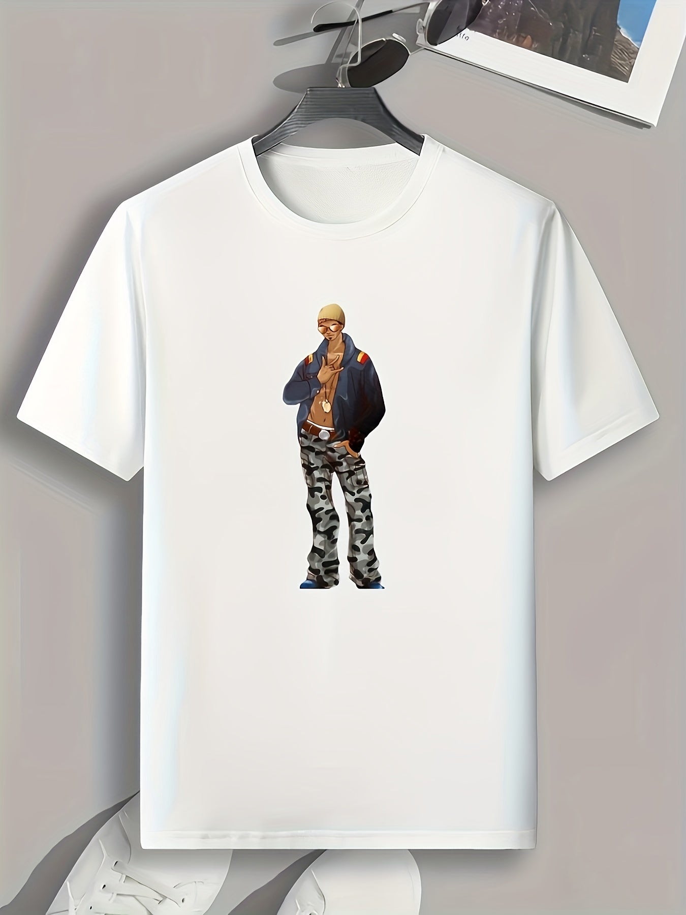 Boy Print Men's Graphic T shirt for Summer