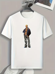 Boy Print Men's Graphic T shirt for Summer