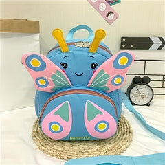 Kids 3D Butterfly Backpack Anti-lost Small School Bag