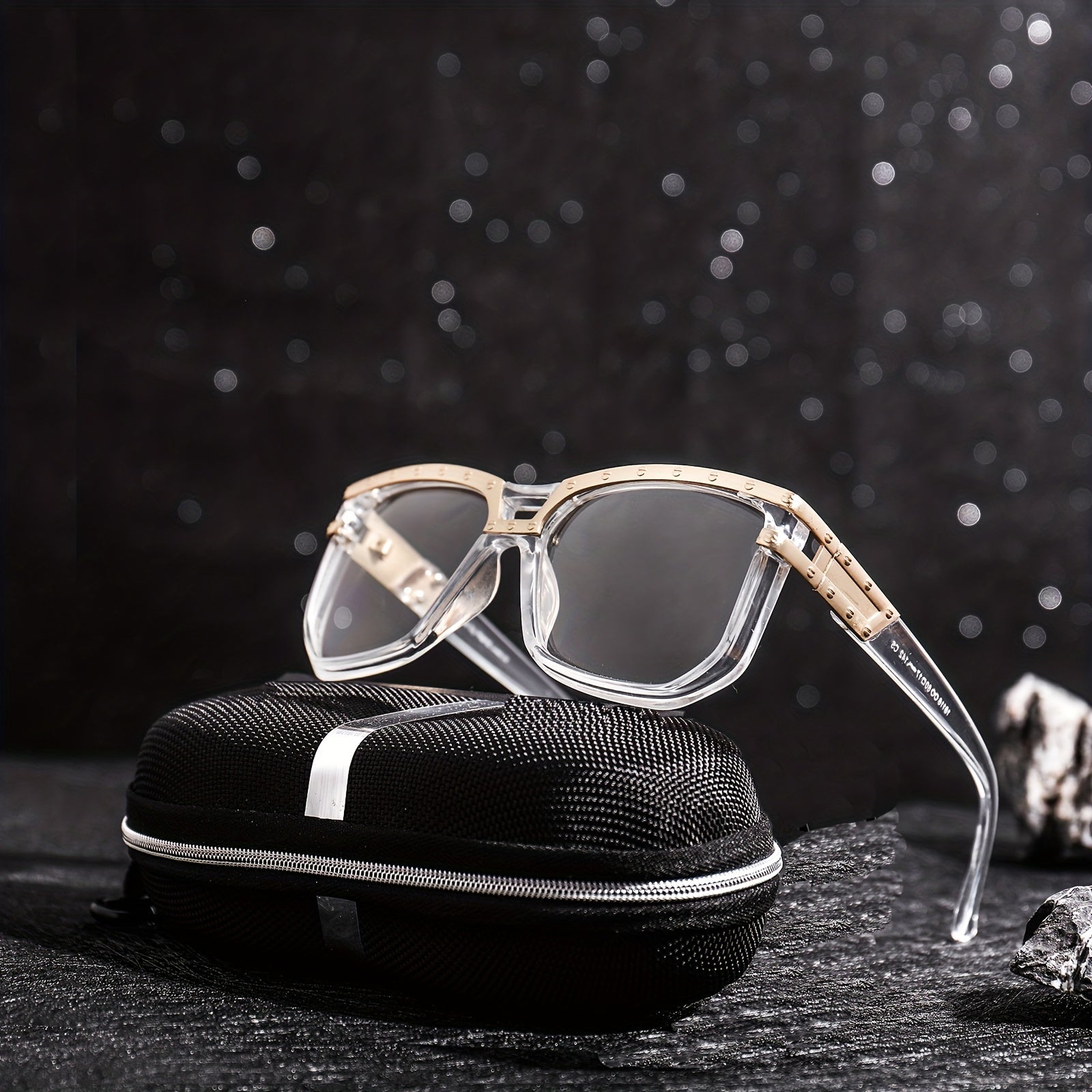 Men's Square Frame Sunglasses Steampunk UV Protection