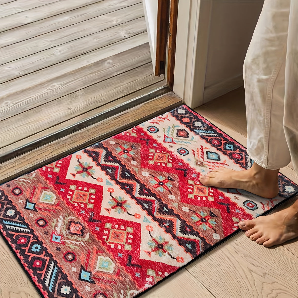 Bohemian Persian Area Rug Living Room Cashmere Carpet