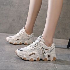 Women's Colorblock Mesh Sneakers Breathable Soft Sole Shoes