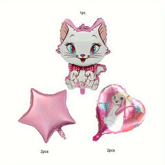 5pcs Cat Balloon Set Birthday Party Decoration Balloons