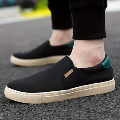 Men's Lightweight Slip On Canvas Loafers for Outdoor Walking