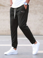 Men's Pattern Joggers Casual Loose Fit Stretch Waist Drawstring Pants