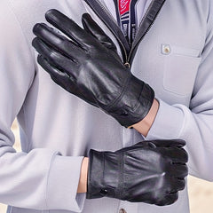 Men's Insulated Touch Screen PU Cycling Gloves