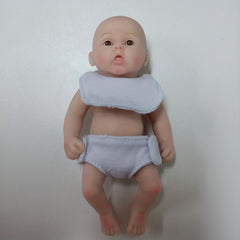 15 24CM Full Silicone Reborn Doll Toy Christmas Gift