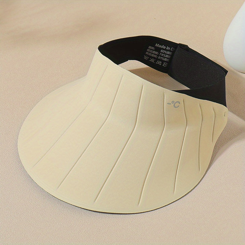Ice Silk Visor Hat Soft UV Protection Sun Hat For Cycling Sports