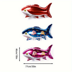 Cartoon Shark Aluminum Film Balloon Festive Wedding Party Decoration