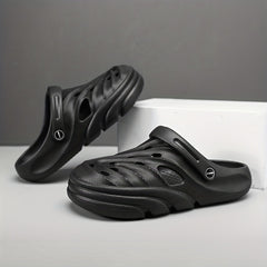 Men's Lightweight Comfy Clogs Hollow Out Non Slip Garden Shoes