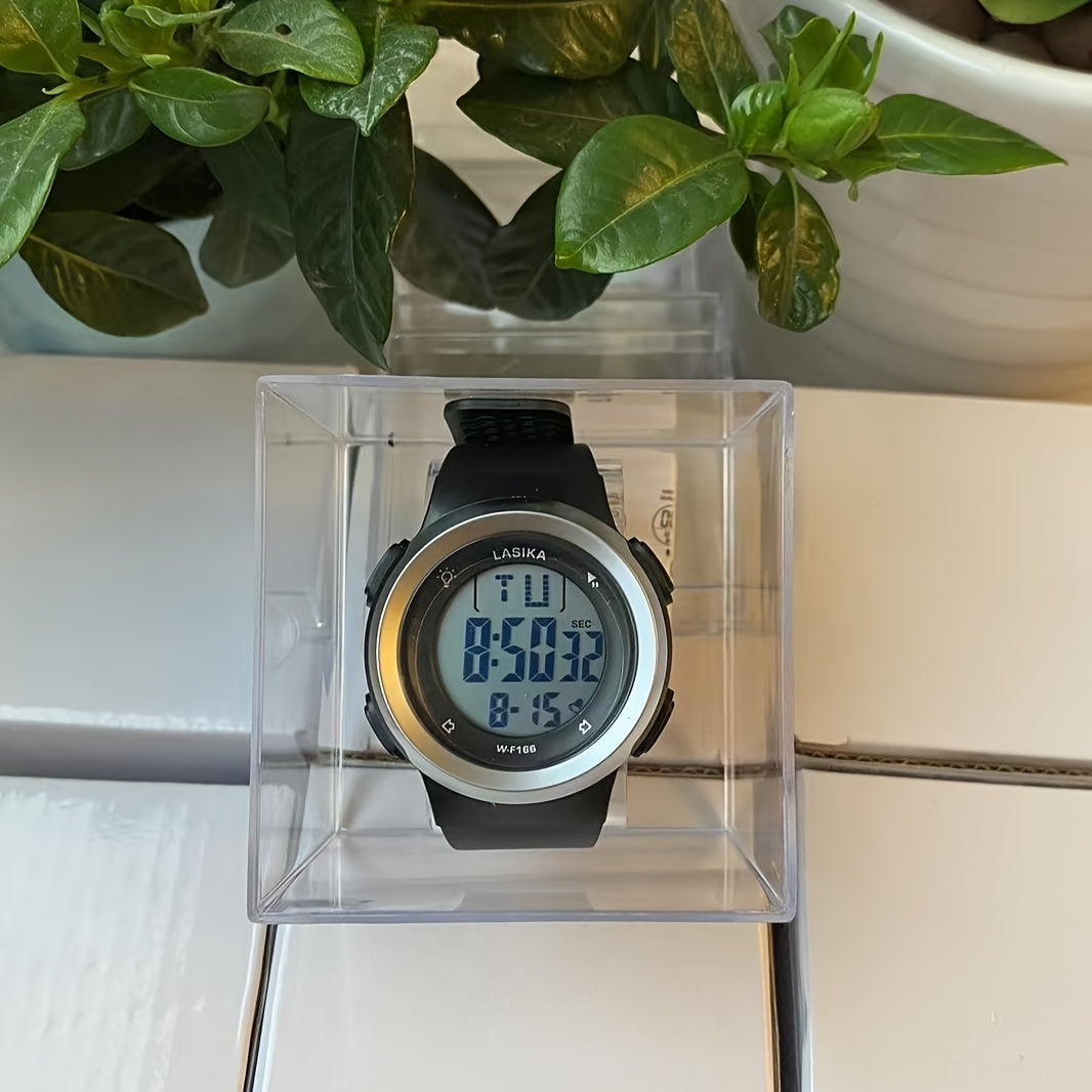 Kids Digital Watch with Alarm Light & Purple Strap
