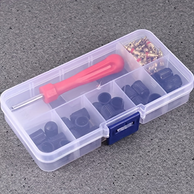 61pcs Automotive Tools Tire Wrenches Valve Covers Core Removal Maintenance
